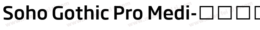 Soho Gothic Pro Medi字体转换